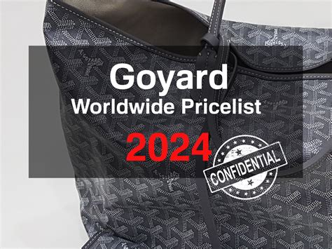 saint louis goyard prezzo|goyard price list paris.